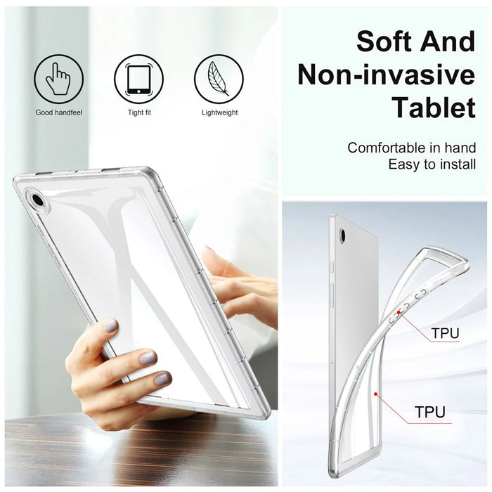 For Samsung Galaxy Tab A8 10.5 (2022) / (2021) Case Soft TPU Shockproof Protective Cover - Grey - 5