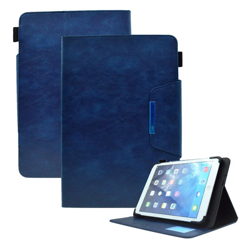 Universal PU Leather Case for 8-inch Tablet Stand Wallet Tablet Cover (Slim Lightweight Style) - Blue - 1