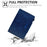 Universal PU Leather Case for 8-inch Tablet Stand Wallet Tablet Cover (Slim Lightweight Style) - Blue - 7
