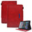 For Amazon Fire HD 8 (2020) / (2022) / 8 Plus (2022) / (2020) Leather Tablet Case Wallet Stand Slim Tablet Cover - Red - 1