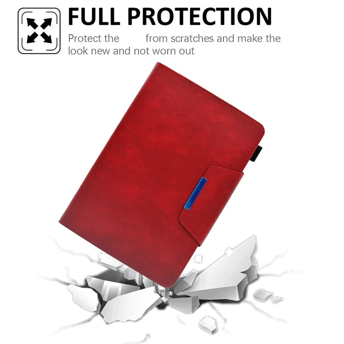 For Amazon Fire HD 8 (2020) / (2022) / 8 Plus (2022) / (2020) Leather Tablet Case Wallet Stand Slim Tablet Cover - Red - 5