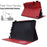 For Amazon Fire HD 8 (2020) / (2022) / 8 Plus (2022) / (2020) Leather Tablet Case Wallet Stand Slim Tablet Cover - Red - 6