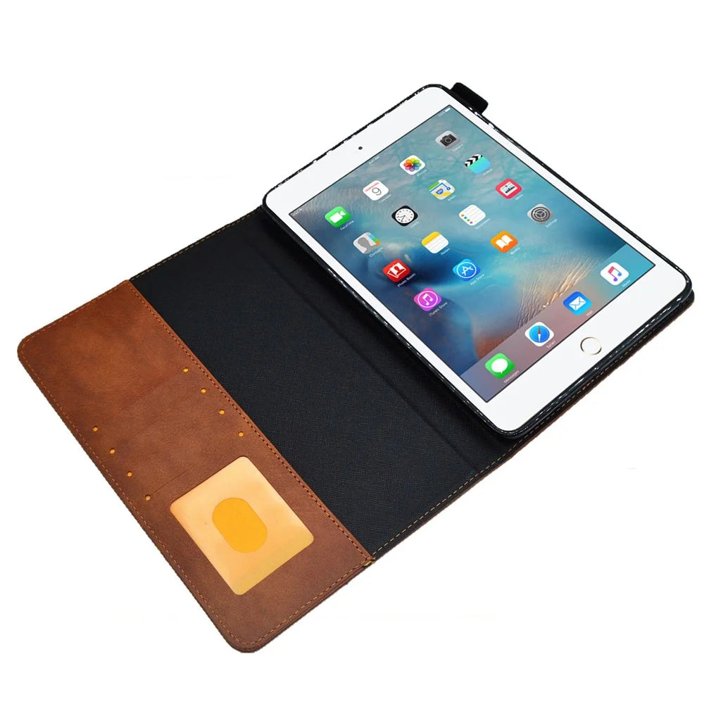 For iPad Mini / Mini 2 / 3 / 4 / (2019) 7.9 inch Wallet Stand Tablet Case Auto Wake / Sleep Leather Slim Tablet Cover - Brown - 2
