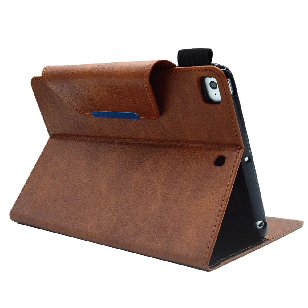 For iPad Mini / Mini 2 / 3 / 4 / (2019) 7.9 inch Wallet Stand Tablet Case Auto Wake / Sleep Leather Slim Tablet Cover - Brown - 4