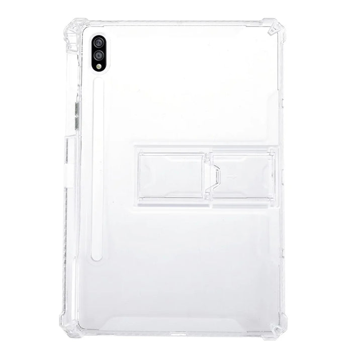 For Samsung Galaxy Tab S8 / S7 Clear TPU Back Cover Drop-Proof Tablet Case with Kickstand - 1