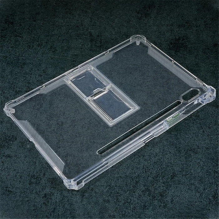 For Samsung Galaxy Tab S8 / S7 Clear TPU Back Cover Drop-Proof Tablet Case with Kickstand - 4