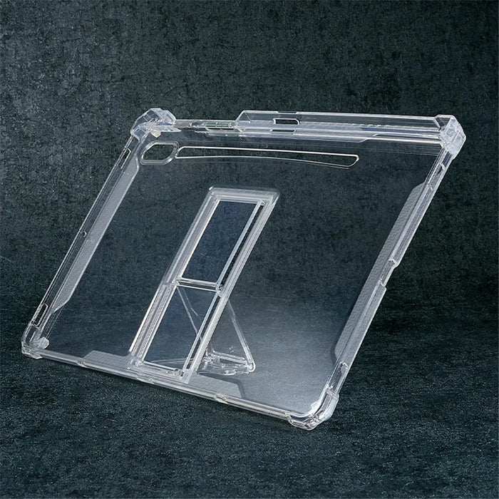For Samsung Galaxy Tab S8 / S7 Clear TPU Back Cover Drop-Proof Tablet Case with Kickstand - 6