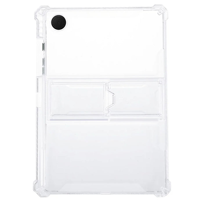 For Samsung Galaxy Tab A8 10.5 (2021) X205 / X200 Transparent TPU Protective Cover Kickstand Drop-proof Tablet Case - 1
