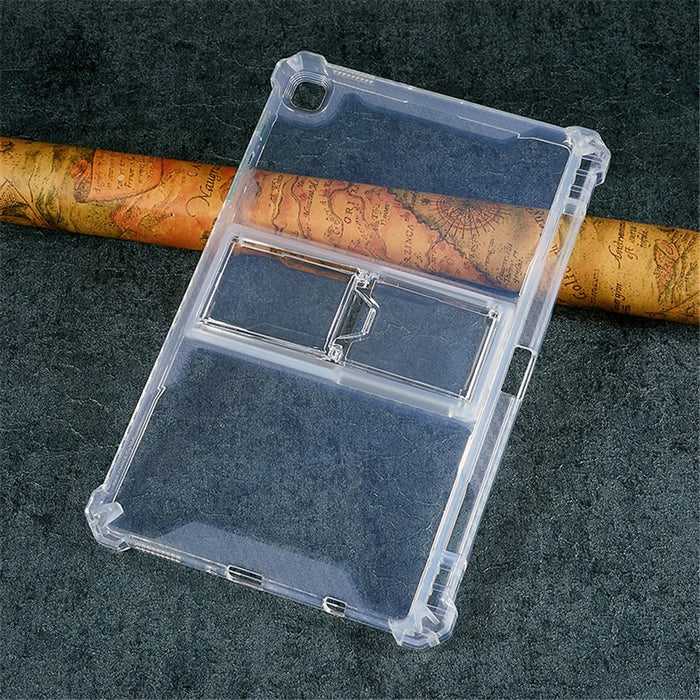 For Samsung Galaxy Tab A7 Lite 8.7-inch T220 Clear TPU Tablet Case Drop-proof Back Cover with Kickstand - 2