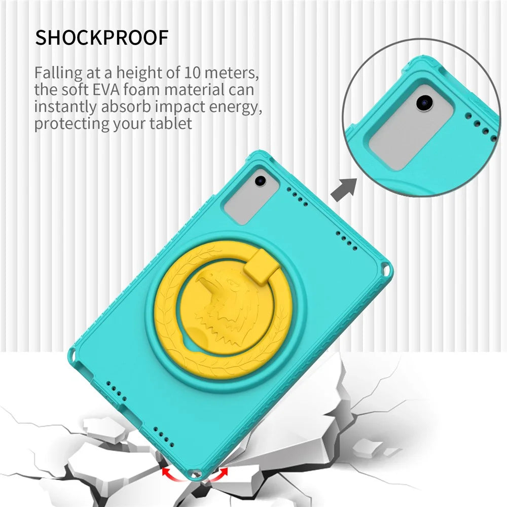 For Lenovo Tab M10 Plus (3rd Gen) TB-125F 10.6 / Xiaomi Redmi Pad 10.6 Tablet Case EVA+PC Anti-drop Tablet Cover - Light Green - 6