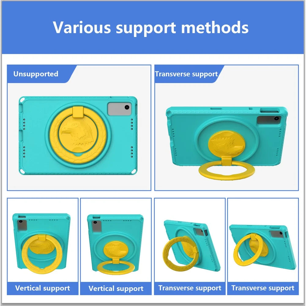 For Lenovo Tab M10 Plus (3rd Gen) TB-125F 10.6 / Xiaomi Redmi Pad 10.6 Tablet Case EVA+PC Anti-drop Tablet Cover - Light Green - 7