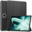 For OnePlus Pad Tri-fold Stand Tablet Case Auto Wake / Sleep Tablet Leather Cover - Black - 1