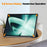 For OnePlus Pad Tri-fold Stand Tablet Case Auto Wake / Sleep Tablet Leather Cover - Black - 5
