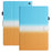 For Amazon Fire HD 10 (2021) / HD 10 Plus (2021) Protective Case Tablet PU Leather Cover with Card Holder - Blue Orange Gradient - 1