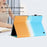 For Amazon Fire HD 10 (2021) / HD 10 Plus (2021) Protective Case Tablet PU Leather Cover with Card Holder - Blue Orange Gradient - 6