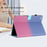 For iPad Mini / Mini 2 / mini 3 / mini 4 / mini (2019) 7.9 inch Shockproof Case PU Leather Tablet Cover with Card Holder - Blue Rose Gradient - 6