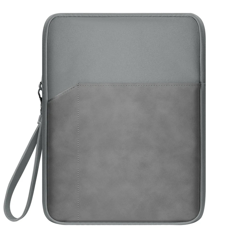 For iPad 9.7-11inch Tablet Shockproof Protective Bag Portable Carrying Case with Lanyard - Dark Grey - 1