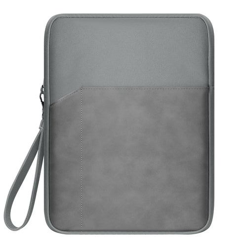 For iPad 9.7-11inch Tablet Shockproof Protective Bag Portable Carrying Case with Lanyard - Dark Grey - 1