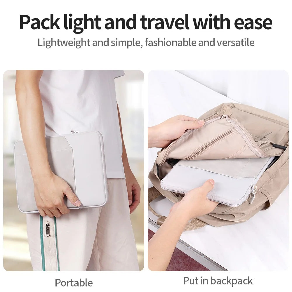 For iPad 9.7-11inch Tablet Shockproof Protective Bag Portable Carrying Case with Lanyard - Dark Grey - 5