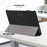 Leather Tablet Case for OnePlus Pad / Oppo Pad 2 Tri-fold Stand Tablet Cover with Auto Wake / Sleep - Black - 6