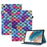 For Samsung Galaxy Tab A8 10.5 (2021) / (2022) Anti-Scratch Tablet Stand Case Pattern Printing Leather Cover with Elastic Band - Wavy Pattern - 1