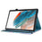 For Samsung Galaxy Tab A8 10.5 (2021) / (2022) Anti-Scratch Tablet Stand Case Pattern Printing Leather Cover with Elastic Band - Wavy Pattern - 3