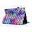 For Samsung Galaxy Tab A8 10.5 (2021) / (2022) Anti-Scratch Tablet Stand Case Pattern Printing Leather Cover with Elastic Band - Wavy Pattern - 4