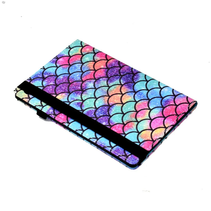For Samsung Galaxy Tab A8 10.5 (2021) / (2022) Anti-Scratch Tablet Stand Case Pattern Printing Leather Cover with Elastic Band - Wavy Pattern - 5