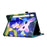 For Samsung Galaxy Tab S8 X700 / X706 (2022) / Tab S7 T870 / T875 (2020) Pattern Printing Tablet Stand Case with Elastic Band - Cute Rabbit - 4