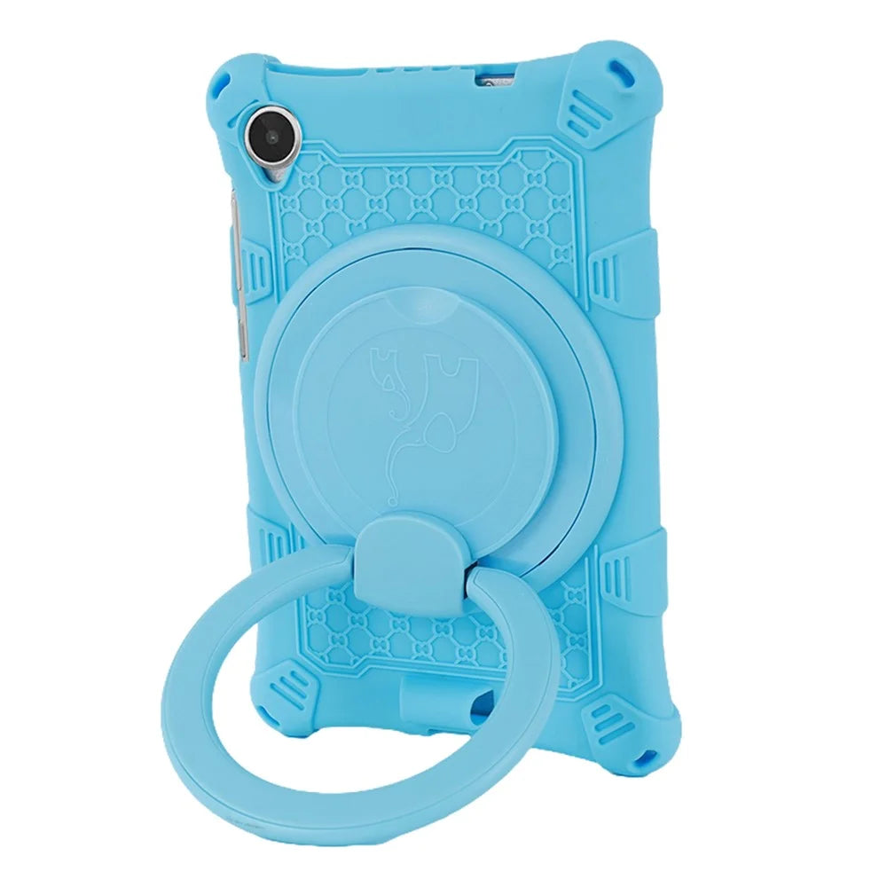 For Lenovo Tab M8 (4th Gen) 2024 TB-301XU / M8 (4th Gen) 2023 TB-300FU PC + Silicone Tablet Case Kickstand Cover - Blue - 3