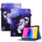 For iPad (2025) / 10.9 (2022) PU Leather Folding Stand Cover Pattern Printing Elastic Band Tablet Case with Card Holder - Bubble and Cat - 1