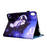 For iPad (2025) / 10.9 (2022) PU Leather Folding Stand Cover Pattern Printing Elastic Band Tablet Case with Card Holder - Bubble and Cat - 4