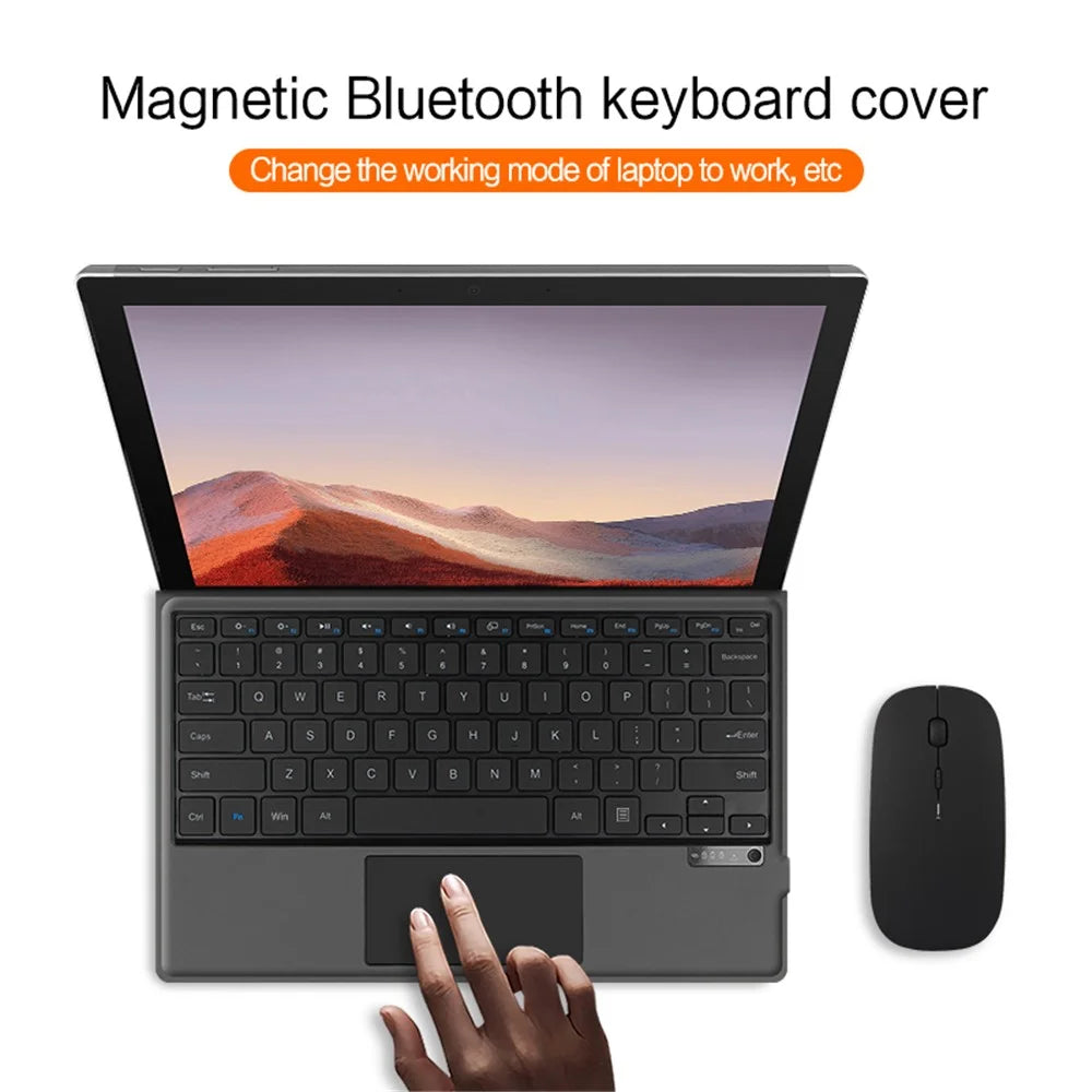 For Microsoft Surface Pro 4 / 5 / 6 / 7 Keyboard Magnetic Rechargeable Bluetooth-compatible Keyboard (Without Backlit) - 3