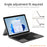 For Microsoft Surface Go 1 / 2 / 3 Magnetic Rechargeable Wireless Bluetooth-compatible Keyboard with Backlit - 6