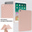 For iPad 9.7-inch (2017) / (2018) Back Cover Soft TPU Rhombus Pattern Tablet Case - Pink - 7
