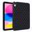 Anti-Drop Protective Back Cover for iPad (2025) / 10.9 (2022) Rhombus Pattern Soft TPU Tablet Case - Black - 1
