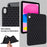 Anti-Drop Protective Back Cover for iPad (2025) / 10.9 (2022) Rhombus Pattern Soft TPU Tablet Case - Black - 7
