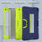 For Walmart Onn 8 inch (2022) Tablet Case with Kickstand Silicone + PC Color Contrast Cover - Navy Blue / Yellowgreen - 4