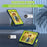 For Walmart Onn 8 inch (2022) Tablet Case with Kickstand Silicone + PC Color Contrast Cover - Navy Blue / Yellowgreen - 7