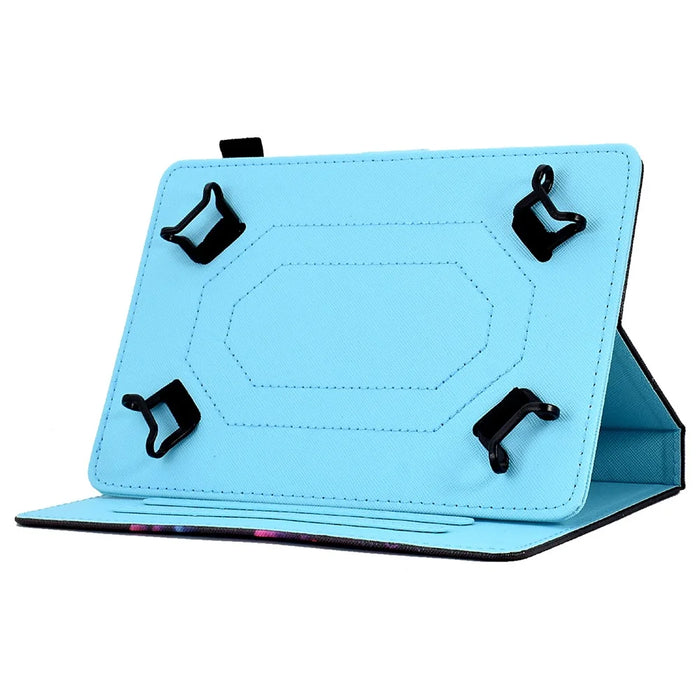 For 7.5-8.5 Inch Tablet Smart PU Leather Flip Cover Pattern Printing Stand Case with Card Slots - Knitted Strip - 3