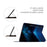 For Samsung Galaxy Tab S7 / S8 PU Leather Flip Case with Stand Pattern Printing Anti-Drop Tablet Cover - Dreaming Sky - 4