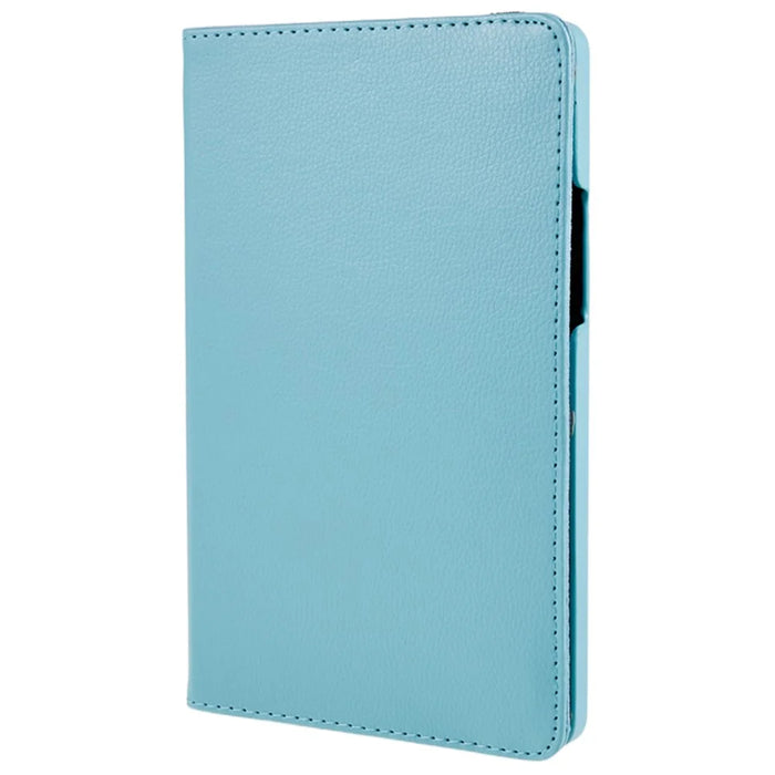 For Lenovo Tab M9 TB-310FU Protective Case 360-Degree Rotating PU Leather Cover with Elastic Band - Baby Blue - 2