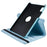 For Lenovo Tab M9 TB-310FU Protective Case 360-Degree Rotating PU Leather Cover with Elastic Band - Baby Blue - 4