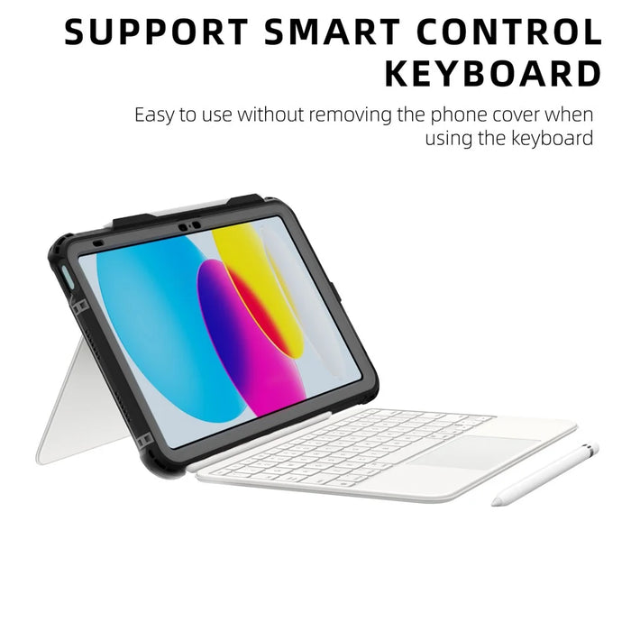 SHELLBOX For iPad (2025) / 10.9 (2022) Waterproof Case IP68 Underwater Protective Dustproof Shockproof Tablet Cover - 4