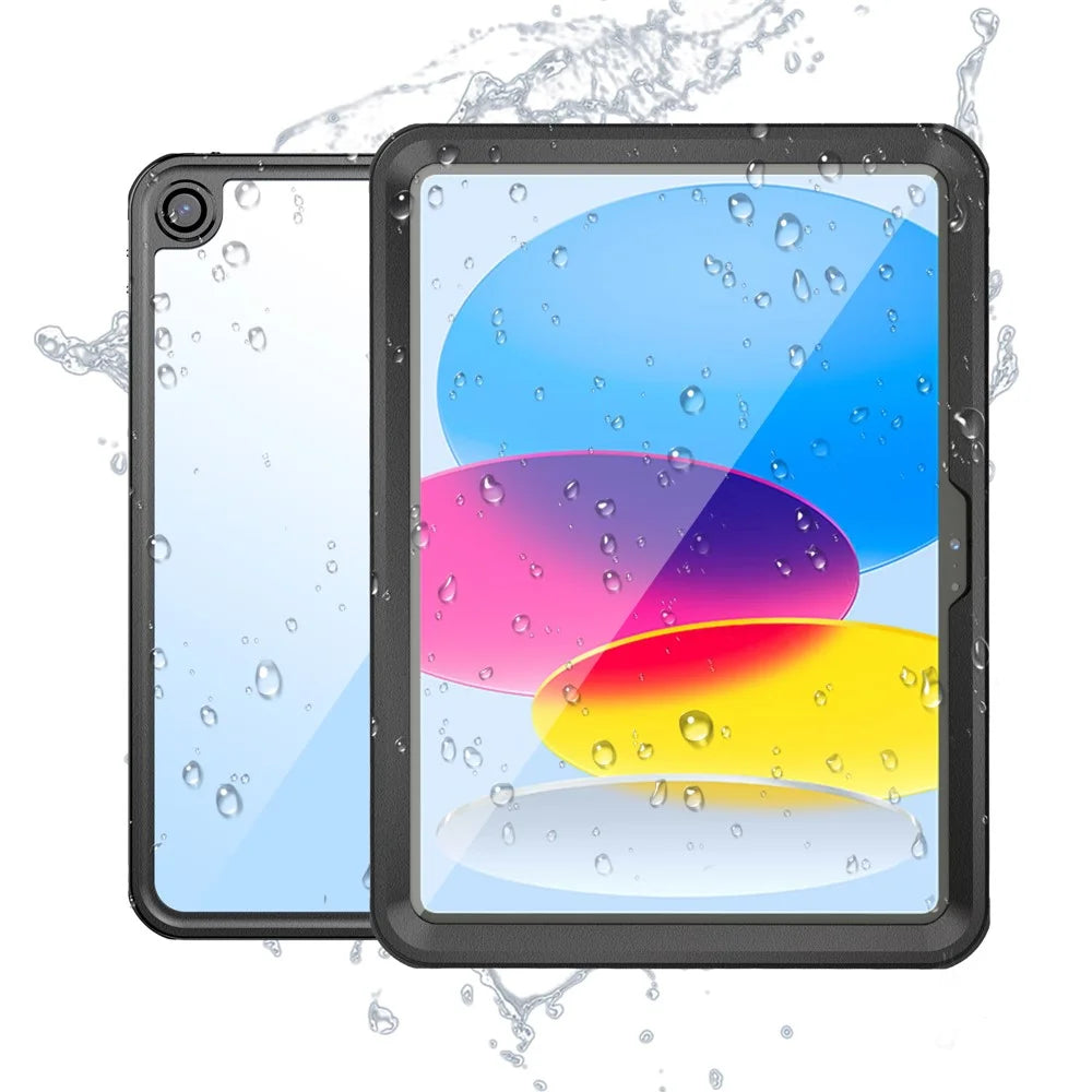 For iPad (2025) / 10.9 (2022) IP68 Waterproof Case 2m Drop Protection Dustproof Armor Defender Cover - 1