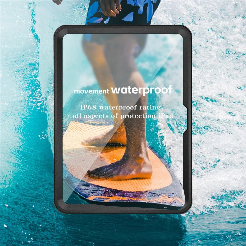 For iPad (2025) / 10.9 (2022) IP68 Waterproof Case 2m Drop Protection Dustproof Armor Defender Cover - 3