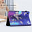 For Lenovo Tab M10 (Gen 3) Pattern Printing PU Leather Flip Cover Anti-Drop Tablet Case - Blue Butterfly - 6