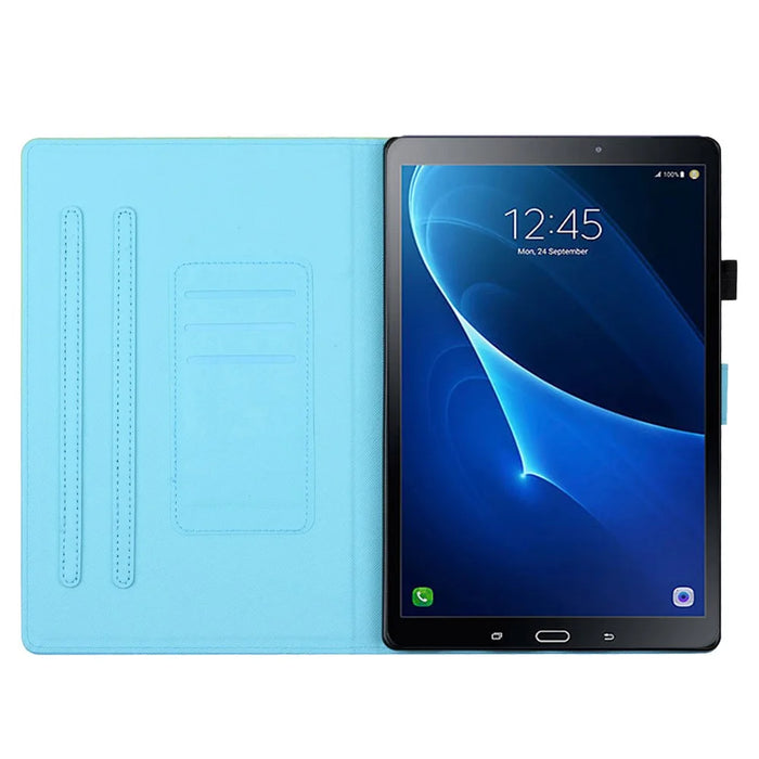 For Samsung Galaxy Tab A 10.1 (2016) T580 / T585 PU Leather Cover Pattern Printing Shockproof Tablet Case - Elephant - 2