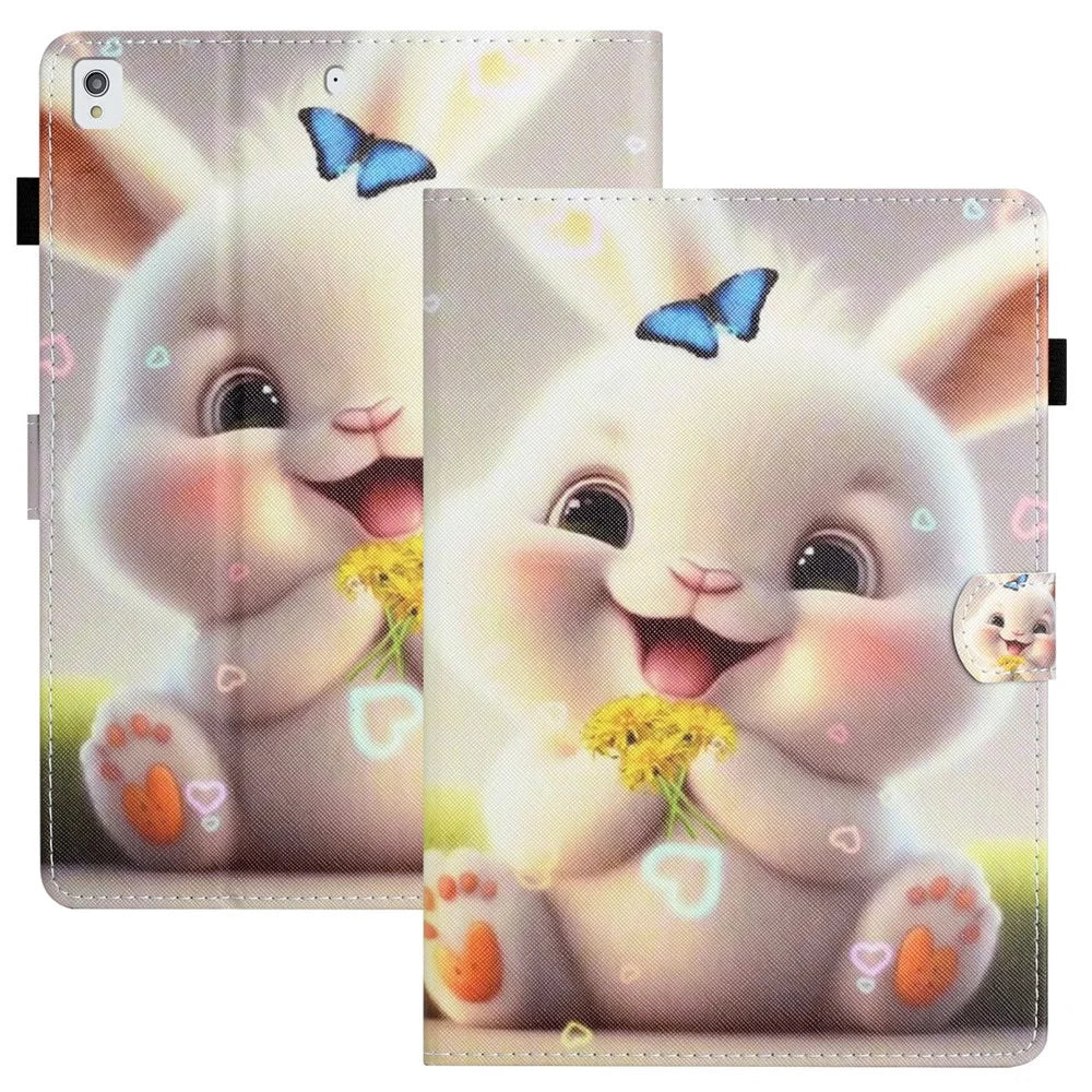 For iPad 10.2 (2019) / (2020) / iPad Air 10.5 inch (2019) / iPad Pro 10.5-inch (2017) Case Pattern Printing PU Leather Flip Cover - Rabbit - 1