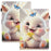 For iPad 10.2 (2019) / (2020) / iPad Air 10.5 inch (2019) / iPad Pro 10.5-inch (2017) Case Pattern Printing PU Leather Flip Cover - Rabbit - 1